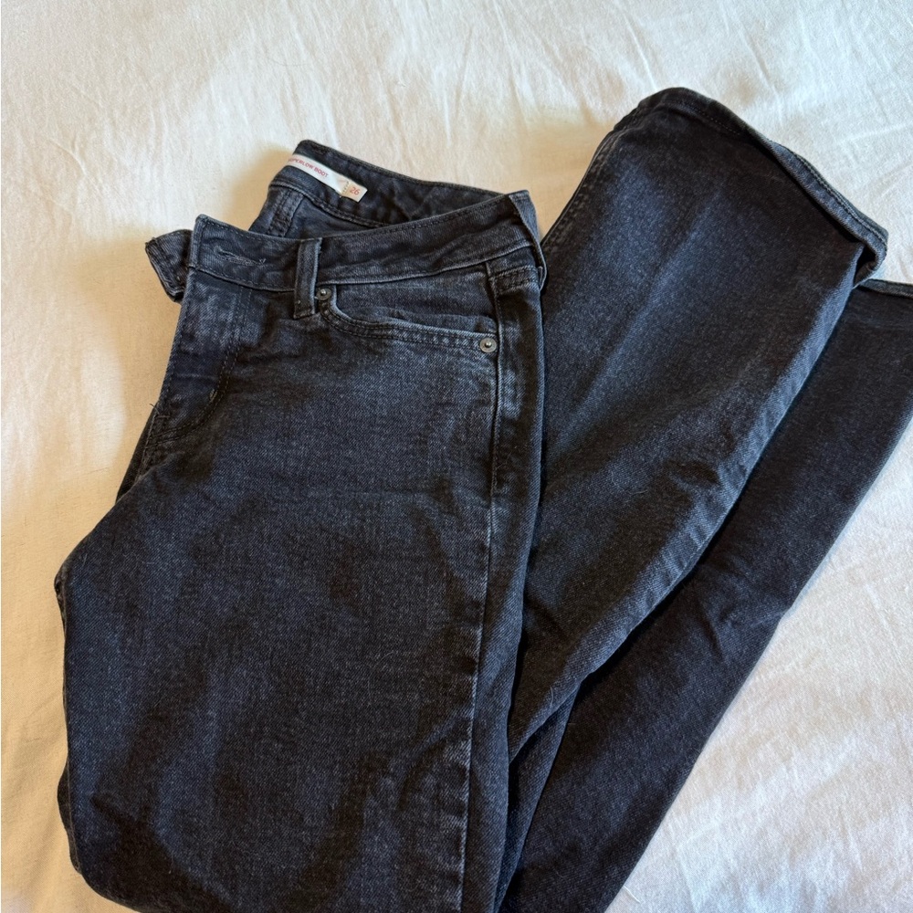 Levis super low boot cut jeans